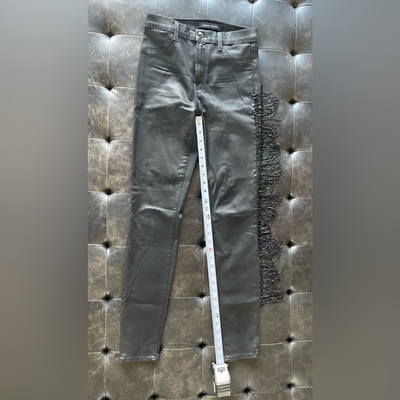 J brand x Halpern special edition Maria black fringe stellar jeans, size 27. - Picture 9 of 16